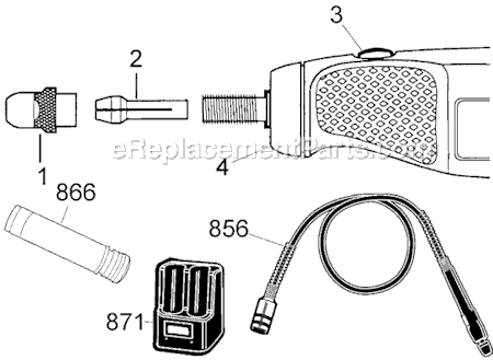 Page A Diagram and Parts List for 11295 Type 1 Black and Decker Multi-Tool
